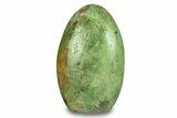 Free-Standing, Polished Green Chrysoprase - Madagascar #293409-1